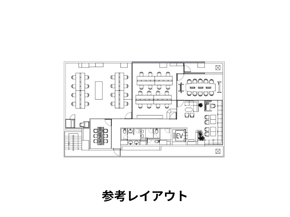 中央区明石町のセットアップオフィス物件（築地駅徒歩5分、約70坪）