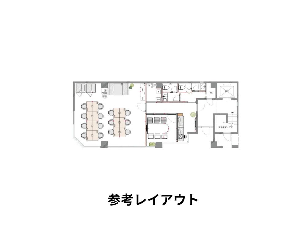 中央区八丁堀のフルセットアップオフィス物件（宝町駅徒歩3分、約25坪）