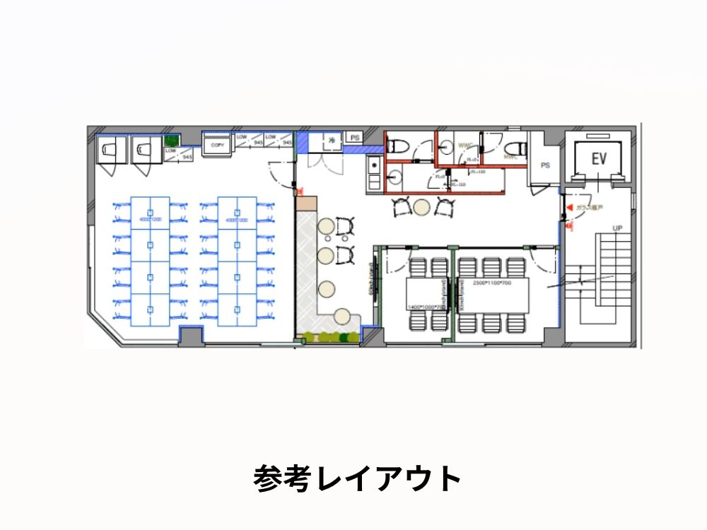 中央区八丁堀のフルセットアップオフィス物件（宝町駅徒歩3分、約30坪）
