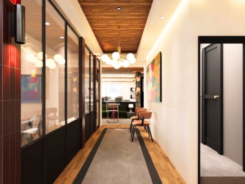 中央区八丁堀のフルセットアップオフィス物件（宝町駅徒歩3分、約30坪）