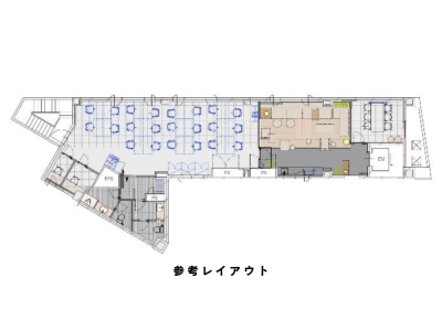 新宿区市谷本村町のセットアップオフィス物件（市ヶ谷駅徒歩3分、約45坪）
