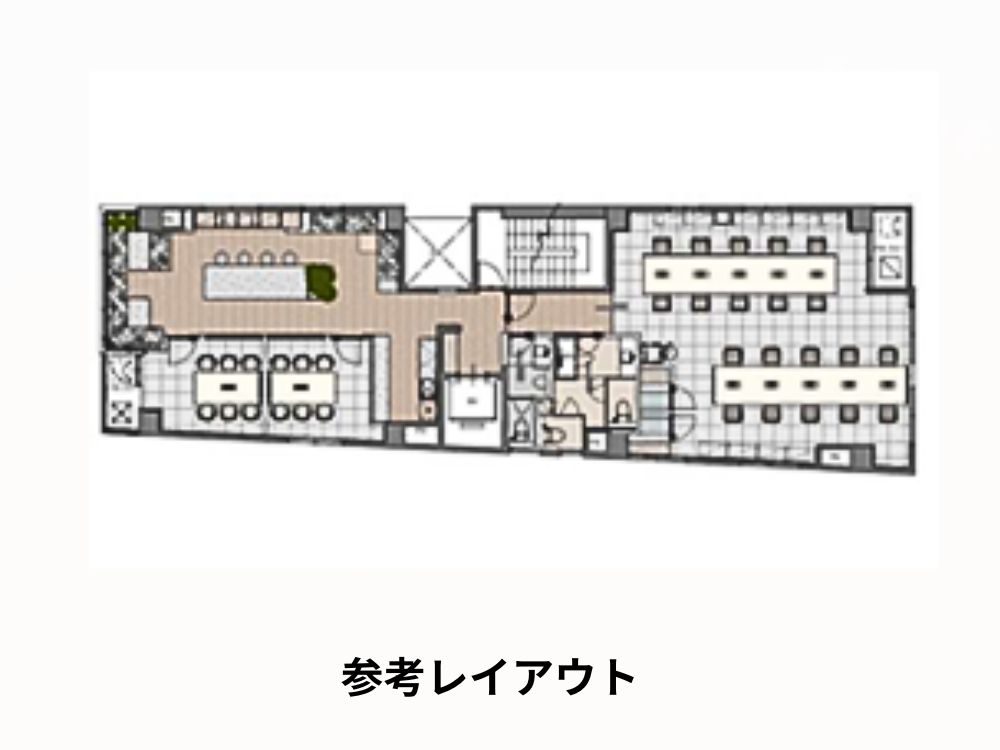 千代田区隼町のフルセットアップオフィス(半蔵門駅徒歩3分、約50坪)