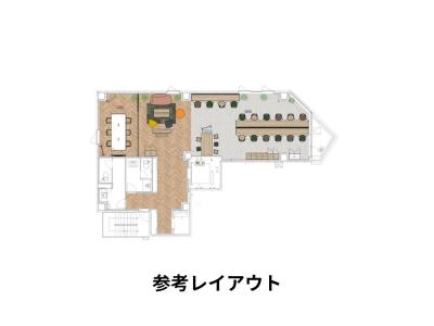 港区新橋のセットアップオフィス物件（新橋駅徒歩1分、約40坪）