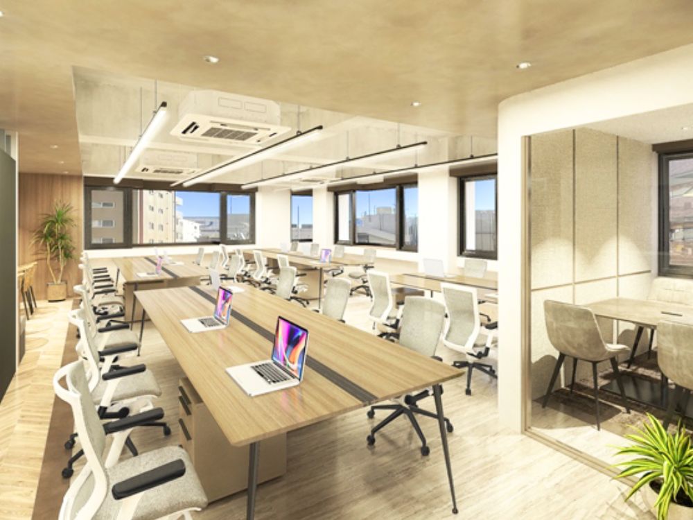 千代田区麹町のフルセットアップオフィス物件(半蔵門駅徒歩1分、約40坪)