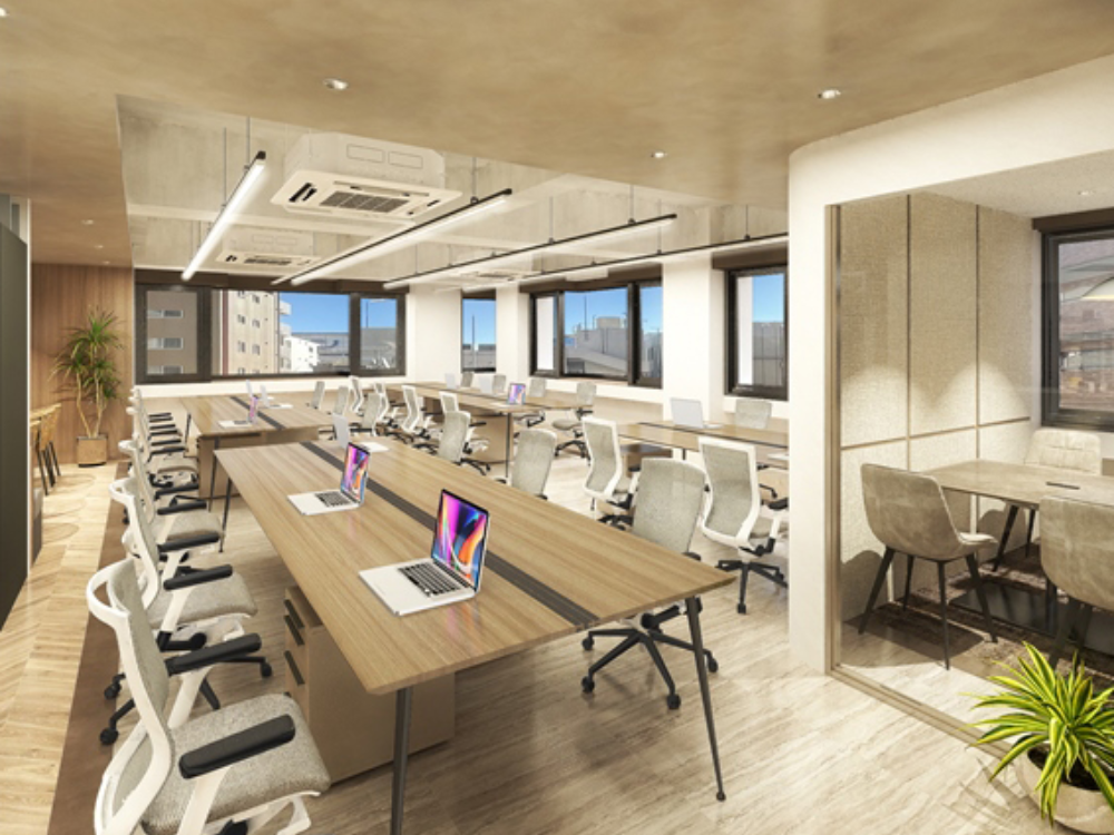 千代田区麹町のフルセットアップオフィス物件（半蔵門駅徒歩1分、約40坪）