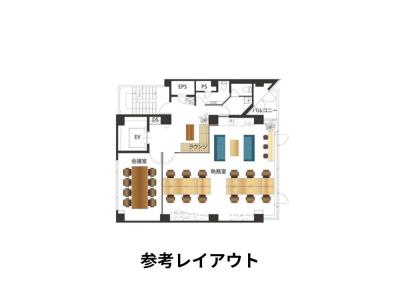 中央区新富のセットアップオフィス物件（宝町駅徒歩3分、約30坪）