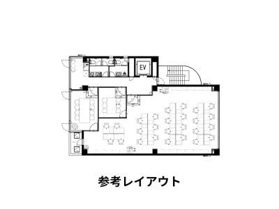 中央区入船のセットアップオフィス物件(新富町駅徒歩4分、約45坪)