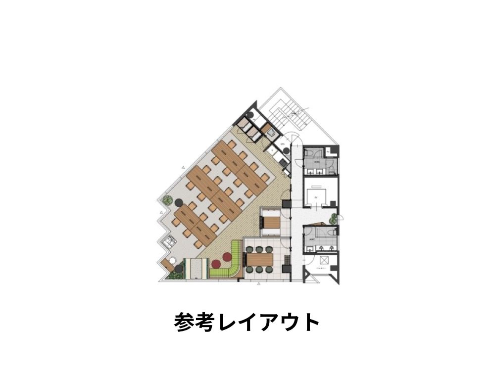 港区赤坂のセットアップオフィス物件（赤坂見附駅徒歩4分、約40坪）