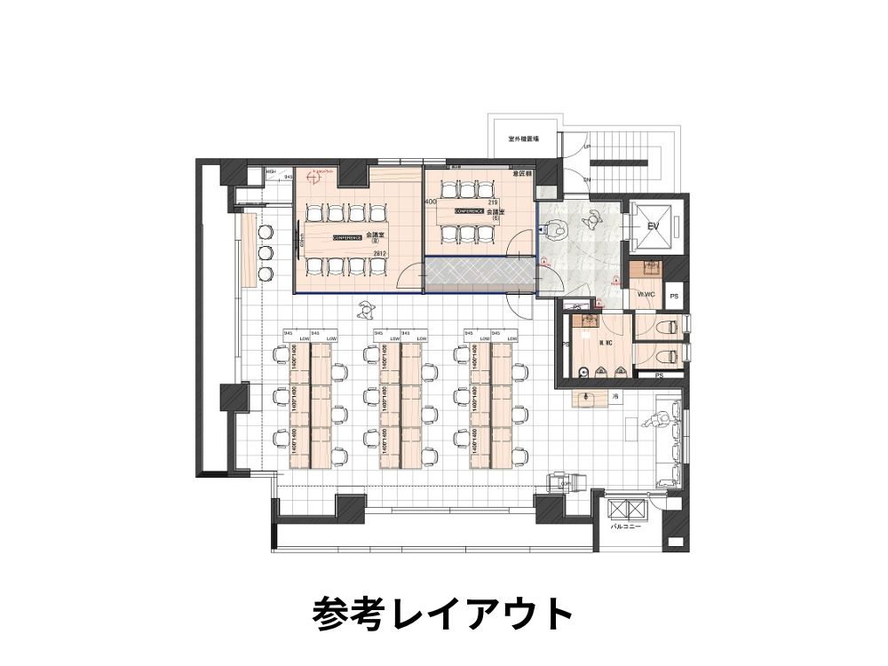 中央区新富のセットアップオフィス