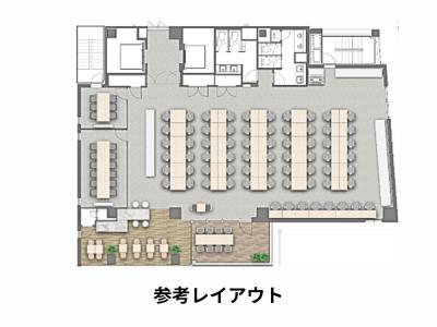 中央区八丁堀のフルセットアップオフィス物件（八丁堀駅徒歩1分、約100坪）