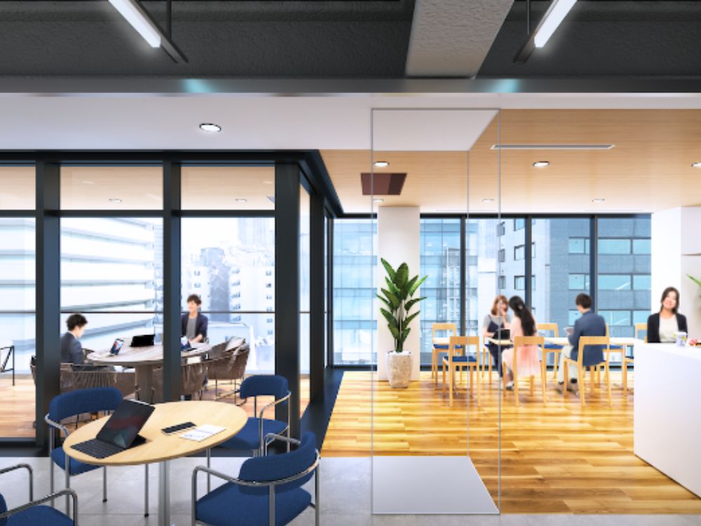 中央区八丁堀のフルセットアップオフィス物件（八丁堀駅徒歩1分、約100坪）