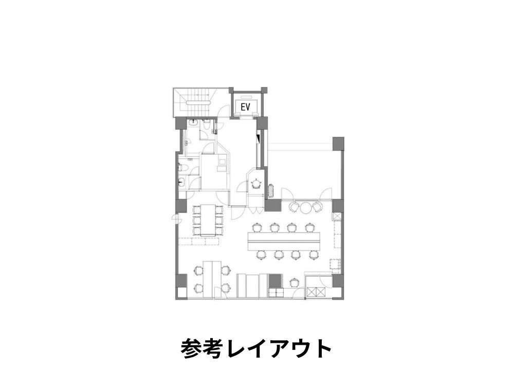 中央区銀座のセットアップオフィス物件（宝町駅徒歩3分、約30坪）