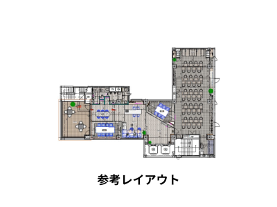 中央区築地のセットアップオフィス物件(築地駅徒歩2分、約90坪)