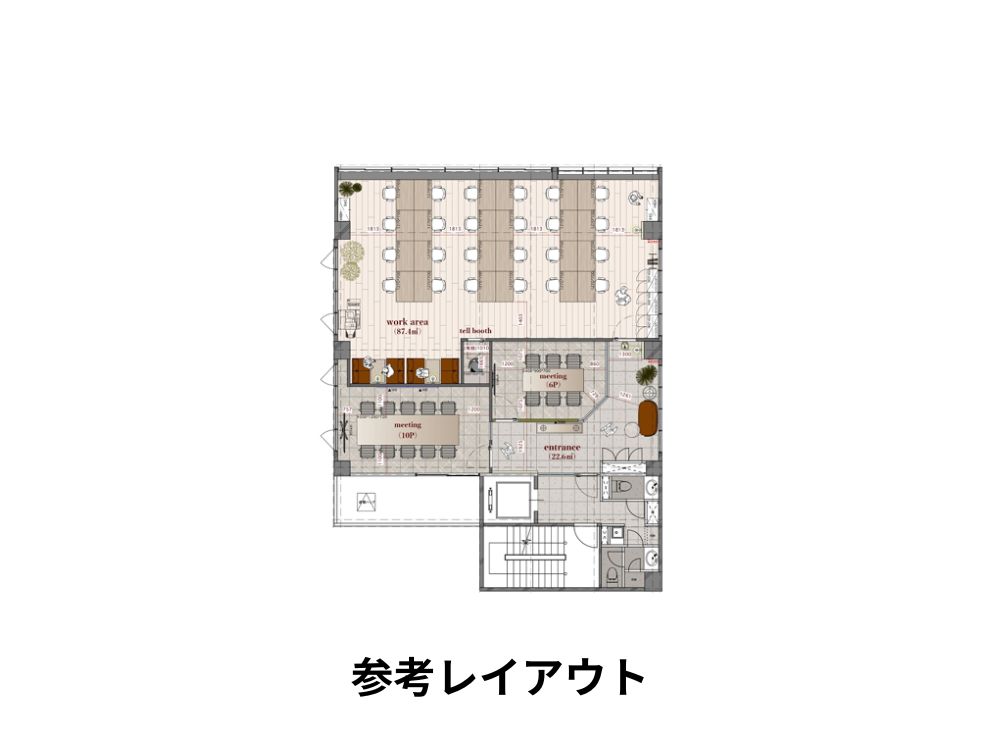 千代田区三番町のセットアップオフィス物件（市ヶ谷駅徒歩5分、約50坪）