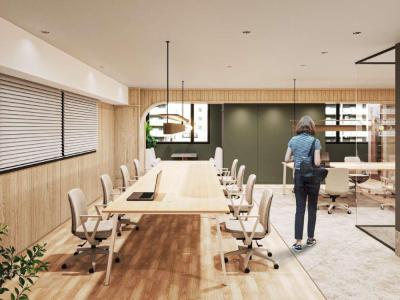 港区新橋のセットアップオフィス物件(汐留駅徒歩4分、約25坪)