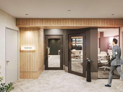 港区新橋のセットアップオフィス物件(汐留駅徒歩4分、約25坪)