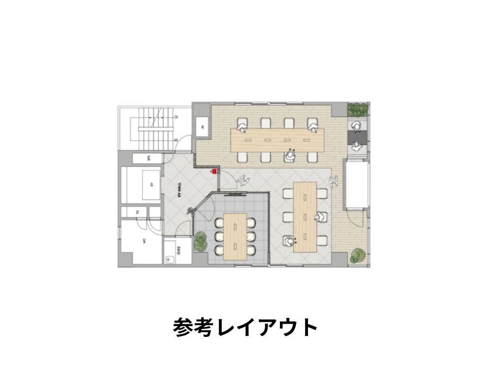 港区新橋のセットアップオフィス物件（汐留駅徒歩4分、約25坪）