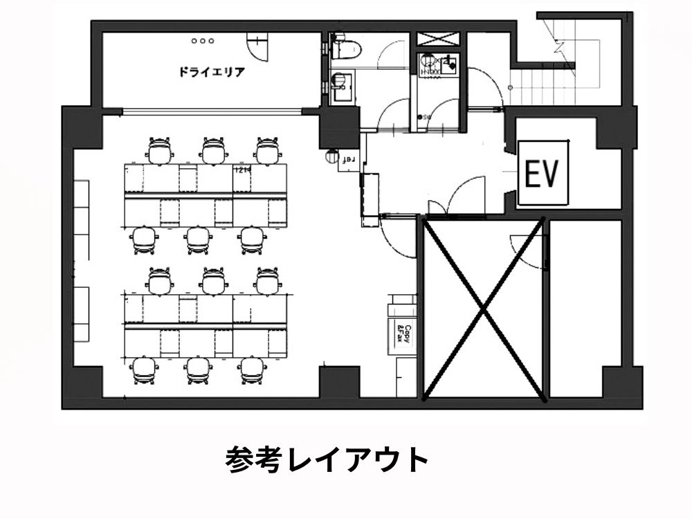 中央区日本橋蛎殻町の居抜きオフィス物件（水天宮前駅徒歩4分、約20坪）