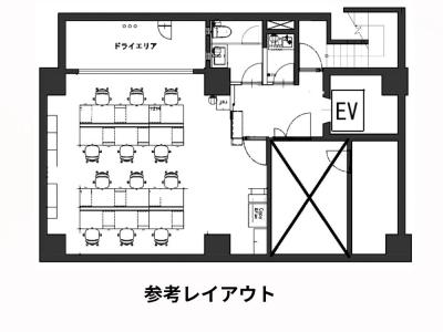 中央区日本橋蛎殻町の居抜きオフィス物件（水天宮前駅徒歩4分、約20坪）