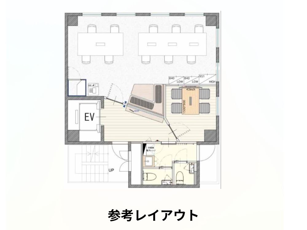 港区東新橋のコンパクトオフィス物件（新橋駅徒歩5分、約15坪）