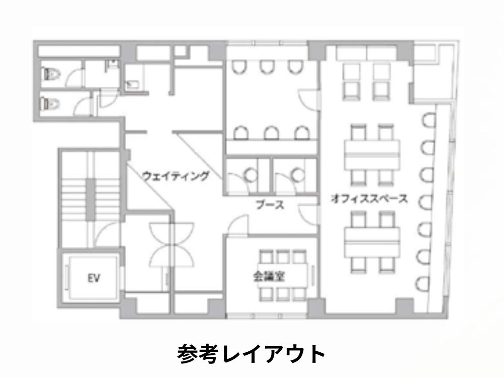 港区浜松町のセットアップオフィス物件（浜松町駅徒歩2分、約40坪）