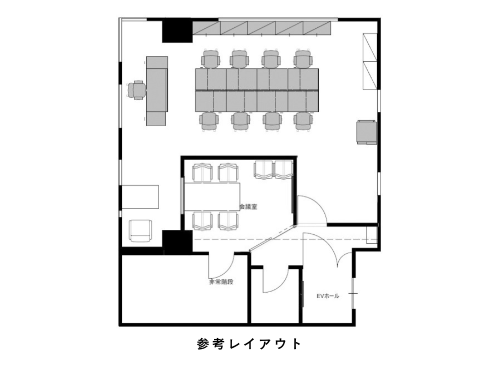 港区愛宕の居抜きオフィス