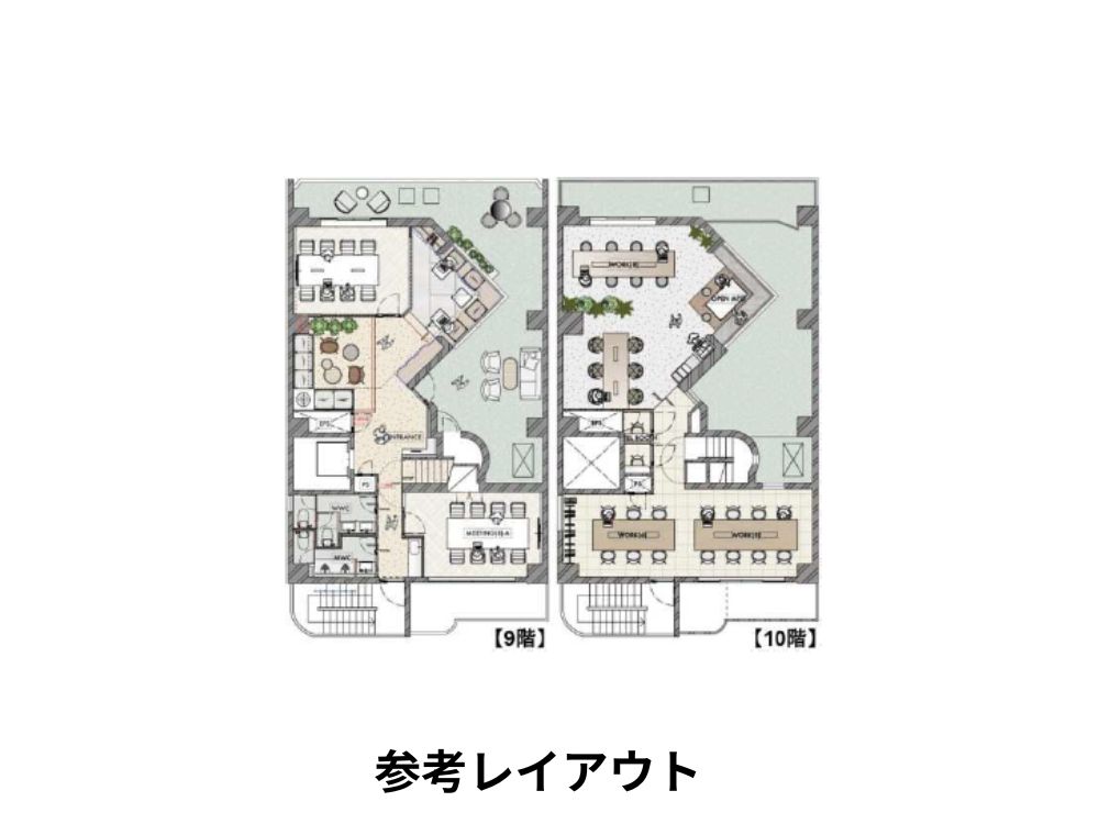 千代田区九段南のセットアップオフィス物件（九段下駅徒歩7分、約60坪）