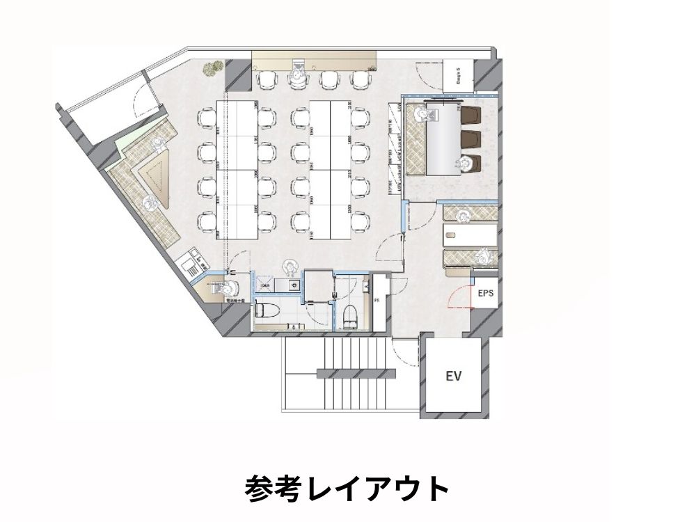 渋谷区南平台町のセットアップオフィス物件（神泉駅徒歩3分、約25坪）