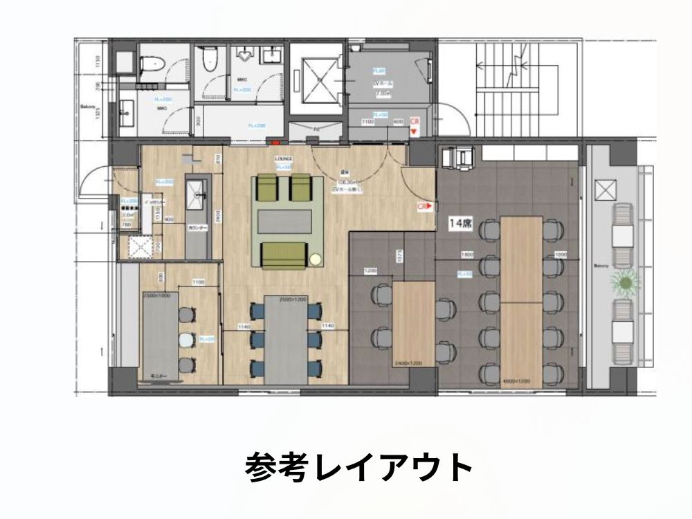 千代田区神田三崎町のリノベーションオフィス物件（水道橋駅徒歩1分、約35坪）
