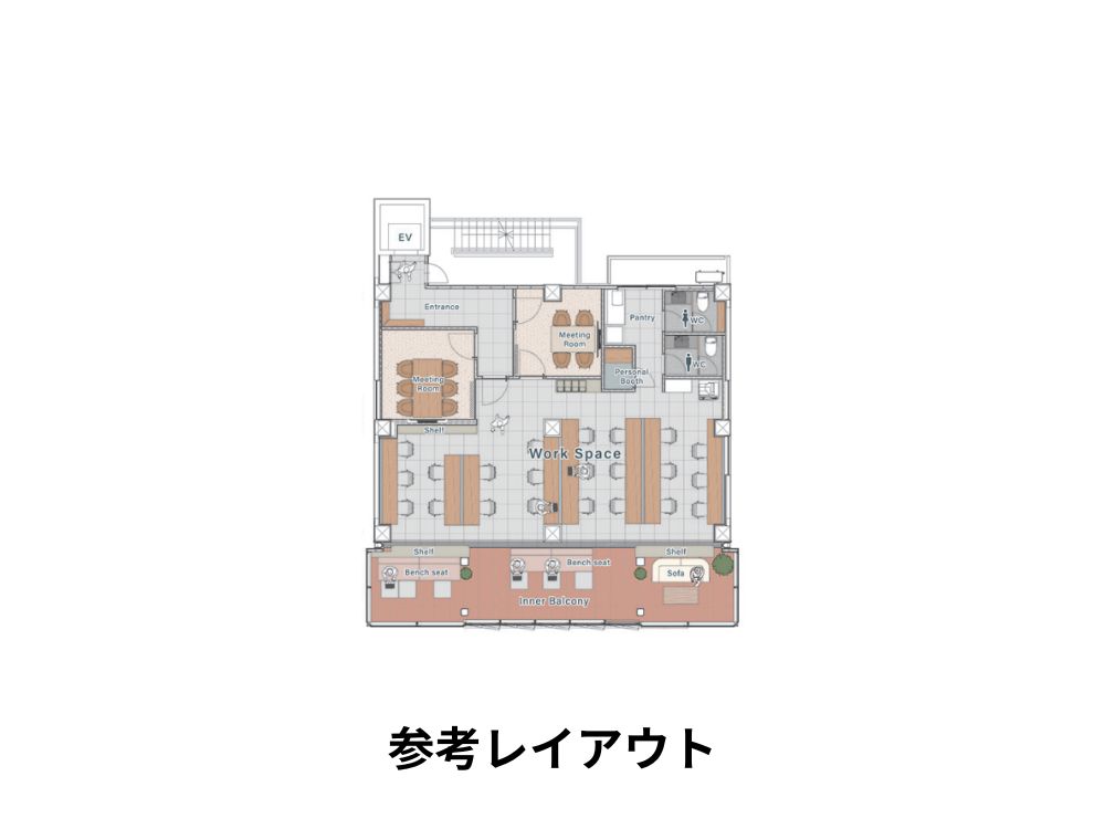 渋谷区渋谷のセットアップオフィス物件（表参道駅徒歩7分、約40坪）