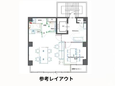 中央区八丁堀のフルセットアップオフィス物件（八丁堀駅徒歩2分、約20坪）