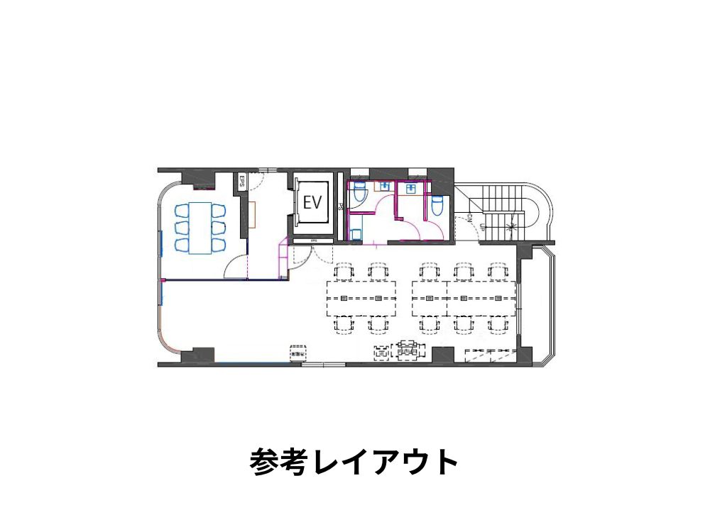 港区新橋のセットアップオフィス物件（御成門駅徒歩4分、約20坪）