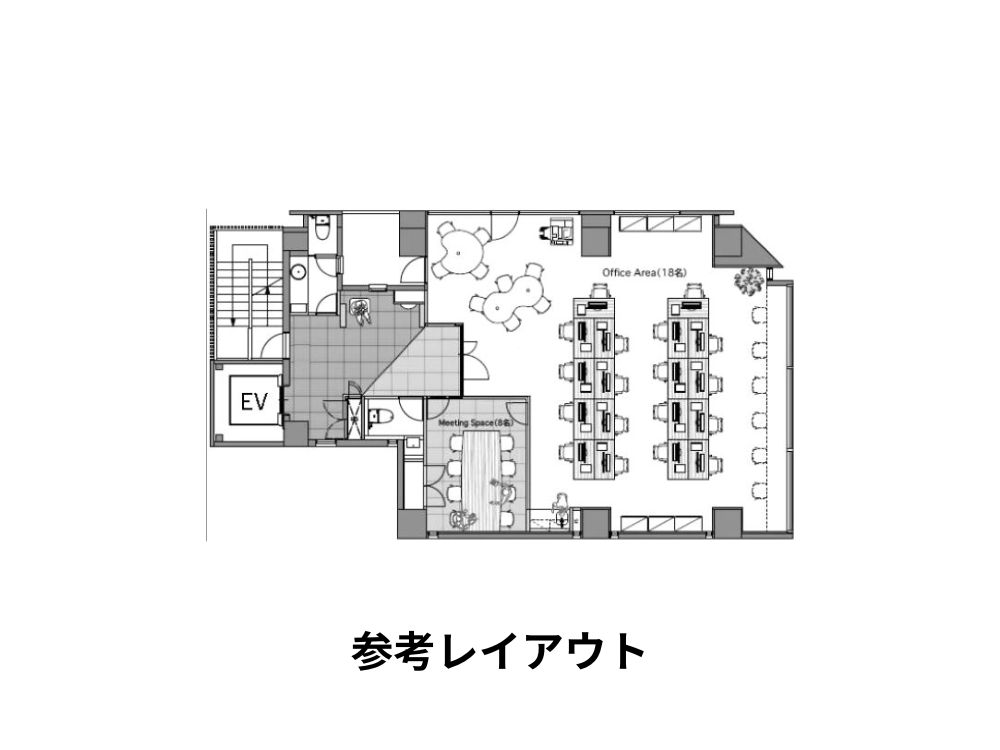 千代田区東神田のセットアップオフィス物件（馬喰町駅徒歩4分、約40坪）