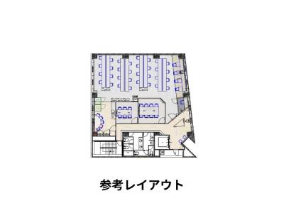 港区芝のフルセットアップオフィス物件(三田駅徒歩2分、約55坪)