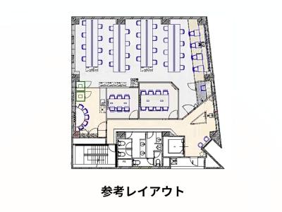 港区芝のフルセットアップオフィス物件(三田駅徒歩2分、約55坪)