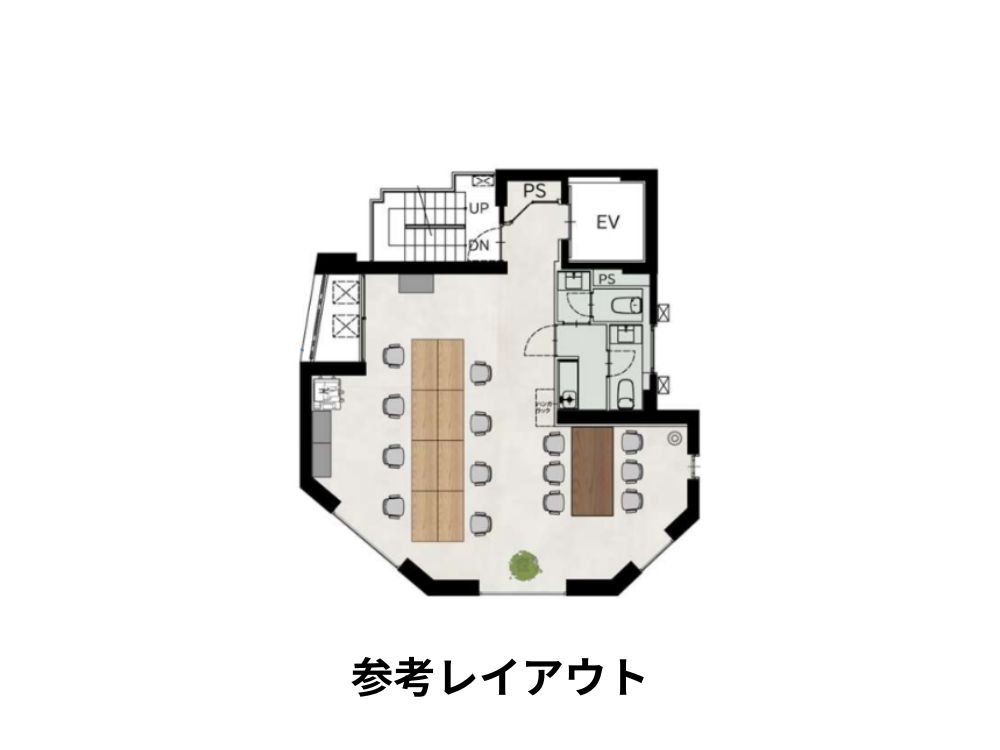 港区西新橋のセットアップオフィス物件（内幸町駅徒歩1分、約20坪）