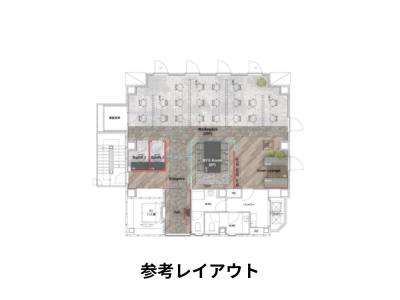 港区浜松町のセットアップオフィス物件（浜松町駅徒歩3分、約40坪）