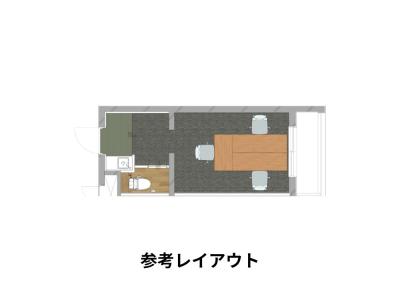 渋谷区代々木の3名用オフィス物件(新宿駅徒歩2分、10坪未満)